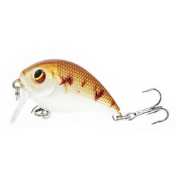 Sajygv Kvalitet flytende fiske hardt agn, lokke for å fange fisk som bass eller karpe, Crank Tackle, 4.5cm, 7g, 1 stk NO15 (andre)