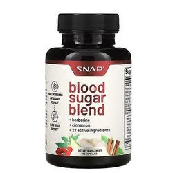 Snap Supplements Snap-lisäravinteet Verensokerin terveys, 60 kapselia (1 kpl pakkaus)