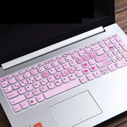 Sofirn 15,6-tommer Laptop beskyttende film pink silikone tastatur sag