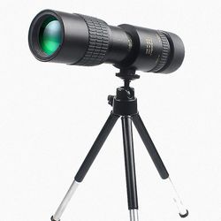 Telefonteleskop 10-300x30 kontinuerlig zoom monokulær bak4 prisme 4k monokulær mobiltelefon teleobjektiv teleskop med klip og stativ