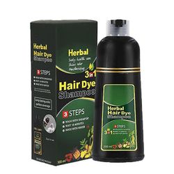 Yrtti hiukset väriaine shampoo luonnollinen ei-päänahka hiustenhoito monivärinen hiusväri miehille ja naisille Musta