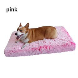 Hvalpemåtte, Super Plys Ortopædisk Skumhund seng, Pet Madras Pink S