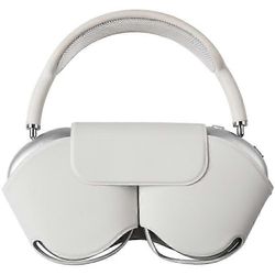 Yhteensopiva Airpods Max -kotelon kanssa, jossa on lepotilan PU-nahkainen kuulokekotelo Valkoinen