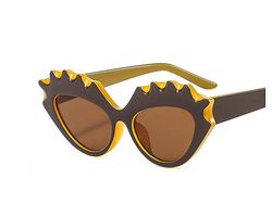 Langytx 2022 Nye kvinders solbriller Small Box Cat Eye Lace Eyewear Catwalk Personlighed Fashion Ins Mænds solbriller BLÆK6 Normal