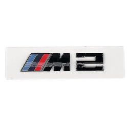 Unbrand glans svart bmw m2 bakre merke emblem m ytelse klistremerke lokk koffert m sport