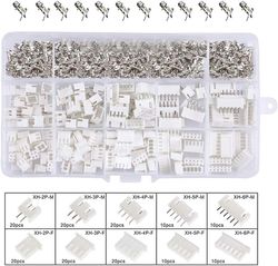 Woow 460pccs Jst Kit-stik, Jst-xh, 2/3/4/5/6 Pin Male / hun-stik, 2.54 mm Hunstifter Terminalstik