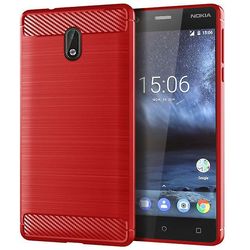 AIR Nokia 3 Anti-Shock TPU case cover - Rød