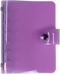 Binders A7 Semi-trasparent Pink Soft Pvc Runde Ring Ringbind Dia 15mm 6-ring Binder Cover Heilwiy Gave