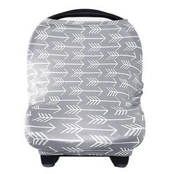 Baby Car Seat Baldakin Dekker Sykepleie Cover Amming Skjerf Infant Barnevogn Cover Carseat Baldakin For Baby Girls Boys, Gray