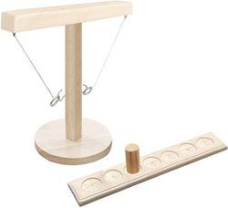 AIR Ring 7-skudspil håndholdte bræt beige 7 huller