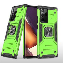 Stødsikker rustning sag til Samsung s10 plus med støttefod all inclusive dække grøn rpc1214