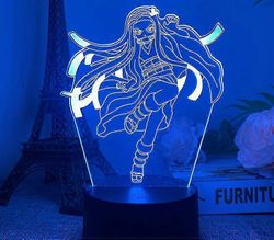 3d Night Light -sarjakuvasarja kaukosäädin Kosketus värikäs luova usb-lahjavalo G musta kosketus värikäs Xq-yd2653