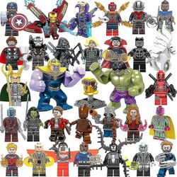 Rion 32 kpl Marvel Avengers Super Hero Comic Mini Figures DC Minifigure Gift For Kids Shytmv