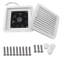 12V poistoilmapuhallin asuntovaunun jäähdytysjärjestelmään valkoinen