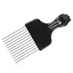 Xqday Afro Pick Kam Metal Pick Kam Plast Afro Pick Hår Kam Bred Tand Hår Pluk