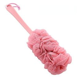 Zch Badbørste Tilbage Børste Badehåndklæde Langt Håndtag Blødt Hår Toiletartikler Pink