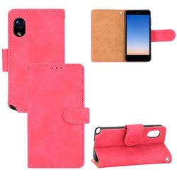Etui til Rakuten Mini Cover Premium læder med kortholder Flip Folio magnetisk etui etui - sort Pink