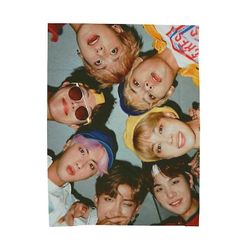 BTS teppe, BTS gave, BTS Velveteen plysj teppe-w172 80x60in 200x150cm