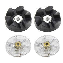 4 pakkausvaihdetta, yhteensopiva 600 W: n 900 W: n tehosekoittimen mehupuristimien kanssa Läpinäkyvä musta