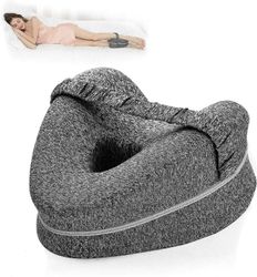 Jalkatyyny, ergonomiset kylkityynyt, muistivaahtopolvityyny hihnalla kylkimakuulle, jalkatukityyny Harmaa