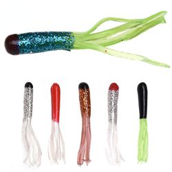 Unbrand 20pcs 4,5 cm blød kunstig orm lokkemad, Blæksprutte Tube Pesca Isca Fiskeri Lure Wobbler For Bass Karpe Fiskeri Farve 1