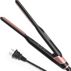 Ammattimainen pieni litteä silitysrauta lyhyille hiuksille - lämpötilasäädettävä lyijykynä litteä rauta nopea lämmitys