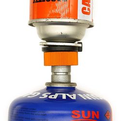 Udendørs Camping Butane Komfur Gas Refill Adapter Skrue Type Ventil Beholder Stik