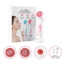 Zch Ansigtsrens Pore Cleaner Blackhead Fjernelse USB-opladning USB Pink