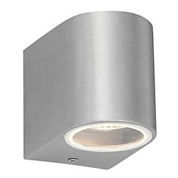 Saxby Lighting (Poole) Doron 1 Light Udendørs Væg lys børstet legering, glas IP44, GU10
