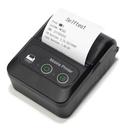 Kannettava kuittitulostin Langaton Bt Mini Receipt Receipt Pos -mobiilitulostin, Esc / POS-yhteensopiva Android IoS: n kanssa