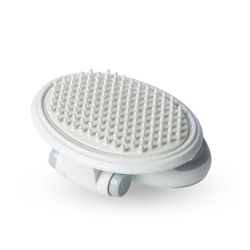 Pet Massage Comb, Slidstærk Cat Comb til kæledyr til badning Grooming (Hvid)