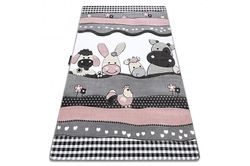 RugsX Tæppe PETIT GÅRD DYR pink 200x290 cm