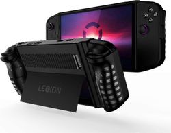 Suojakotelo jalustalla Lenovo Legion Go 8.8" 2024 -julkaisun kädessä pidettävälle pelikonsolille Pehmeä kotelo Lenovo Legion Golle Musta
