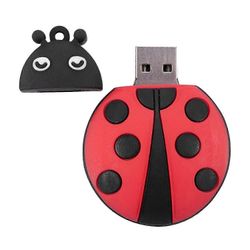 USB 2.0 -muistitikku, söpö eläin, leppäkerttu, muotoinen muistitikku, peukalo-muistitikku, muistitikku (32 Gt), muistitikku