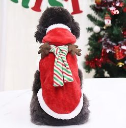 Witdreamer Hund Tøj Jakke Coat Julefrokost Vinter Pet Costume Cat Beklædning XS