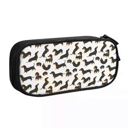 n1109 mäyräkoiran kynäkotelo lahja eläimille koiran ystävä kynäkotelot kynäpidike lapsille suurikapasiteettiset kynäpussit opiskelijat koulu hxqk1051