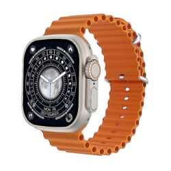 Ultra 9 Smart Watch Miehet GPS NFC Sports 2.2 tuuman HD-näyttö IP68 vedenpitävä Bluetooth-puhelu Smartwatch ääniavustajalla Oranssi