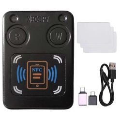 NFC RFID älykäs sirukortinlukija kopiokone + 3XCUID-kortti IC 13,56 MHz:n tunnus 125 kHz 250 kHz 375 kHz RFID-tunnuslukko