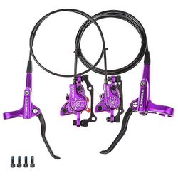 Maastopyörä Hydrauliset levyjarrusatulat 160mm roottori violetti takana R edessä