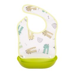 Uclac Tegneserie Baby Bibs Blød Nyfødt Fodring Håndklæde klude Baby Piger Drenge Bandana Bib Grøn