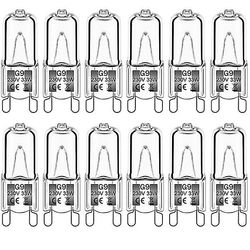 12Pack G9 halogeenipolttimot 33W 230V 2800K lämmin valkoinen 380lm kirkas kapseli halogeenipolttimot himmennettävä, ei salamaa ei välkkymistä