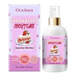 Vanilla Cream Puff Body Hair Milk Mist Pitkäkestoinen luonnollinen tuoksu Body Mist naisille Tytöt Mansikka