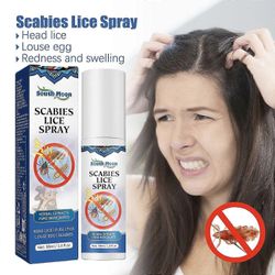 Täitä ja syyhyä poistava suihke hiuksille ja päänahalle kutinaa estävä antibakteerinen hoito luonnollisilla yrttiuutteilla 2 kpl