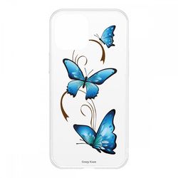 Crazy Kase Skrog til iPhone 12 (6.1) Fleksibel sommerfugl på arabesque