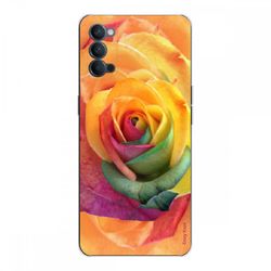 Crazy Kase Skrog til Oppo Reno4 5g Silikone Soft 1 Mm, Pink farverig blomst