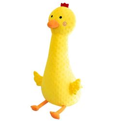 Handuo Swan Udstoppede Dyr, gås Plys White Udstoppede Animal Legetøj Gaver til Kids gul 90cm