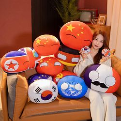 Sztlv 10-40cm Polandball plysj Leketøy Doll Country Ball Un USA Sovjetunionen Frankrike Russland Uk Kr Japan Eu Cananda Italia plysj Pute Anheng M ...