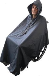 Vedenpitävä pyörätuolin poncho - aikuisille, vakiokoko - pyörätuolin sadeasu