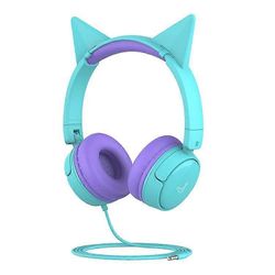 GORSUN GS-E62V kissan korvan sisustus taitettavat lasten kuulokkeet langallinen HiFi-kuuloke over-ear lasten kuulokkeet Violetti