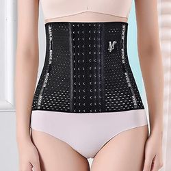 Fitness & Yoga Accessories Body Waist Shaper Slanking Bodyshaper Trening Mage Tight Cincher Belte Korsett Postpartum Sports Belt 6-breasted svart (...